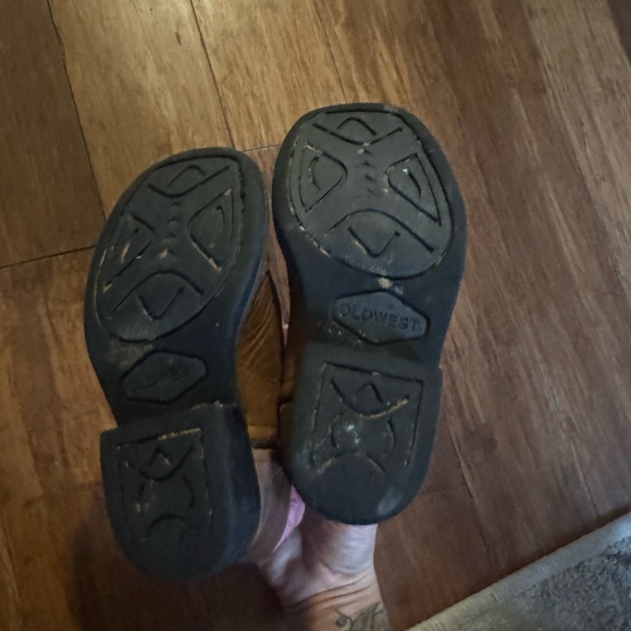 Pink and Brown Western Boots - Picture 4 of 4